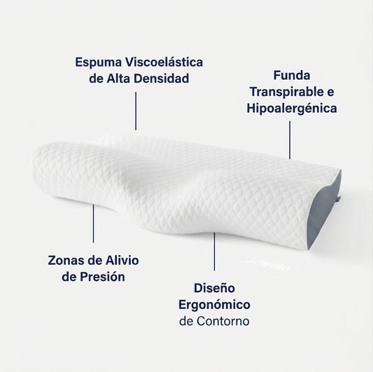 Almohada Derila para Personas que Duermen de Lado